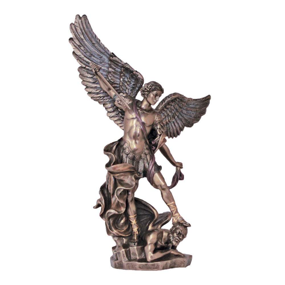 St. Michael, Cold Cast Bronze 14.5" | THE DOMESTIC MONASTERY