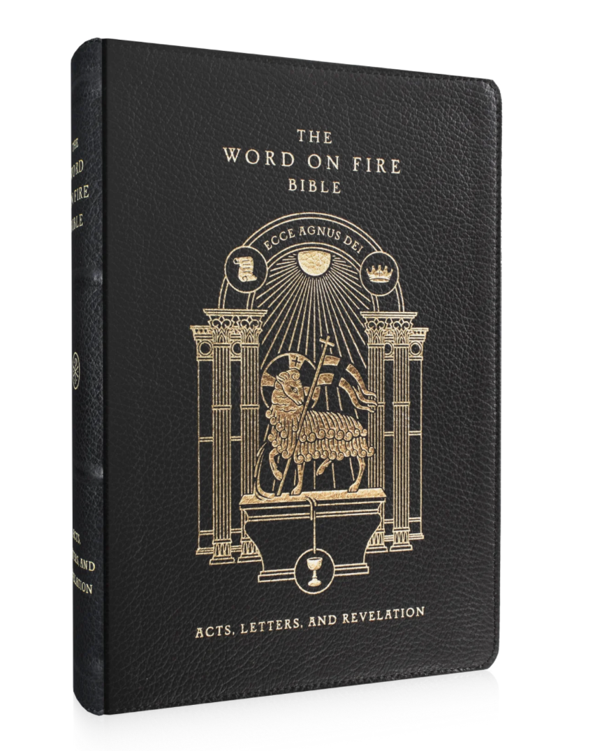 The Word on Fire Bible (Volume II): Acts, Letters and Revelation, Leather | THE DOMESTIC MONASTERY