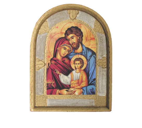 Holy Family Florentine Plaque - 7.75" | THE DOMESTIC MONASTERY