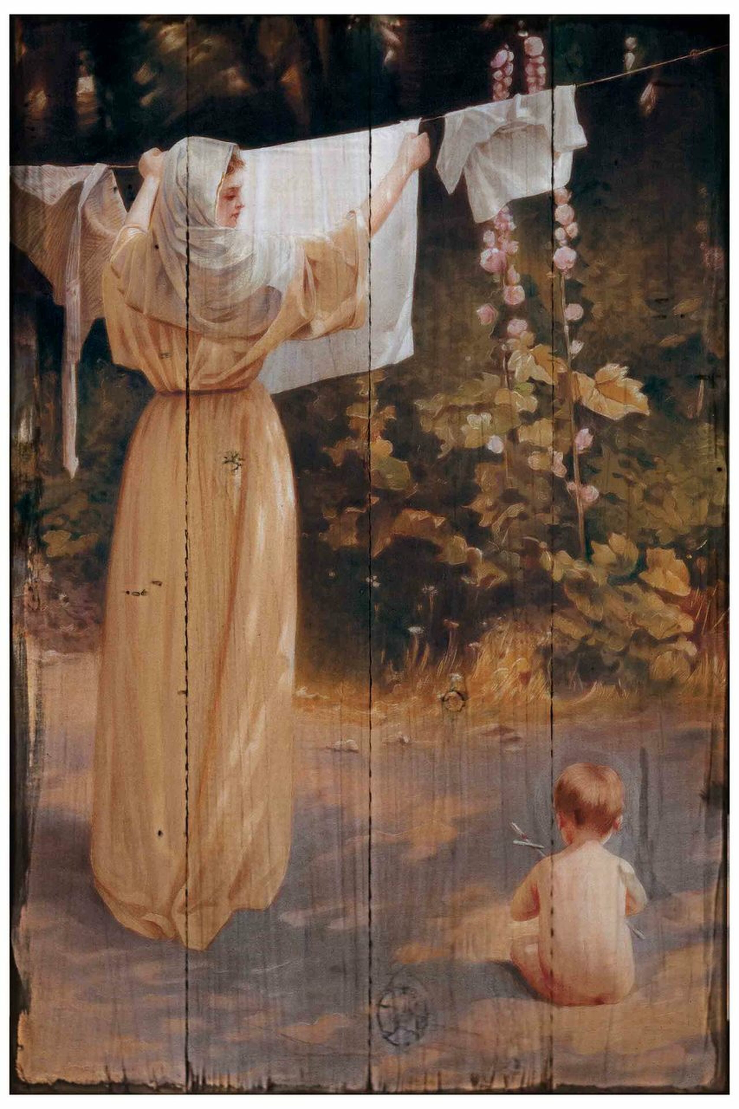 Polish Madonna Rustic Wood Plaque | THE DOMESTIC MONASTERY