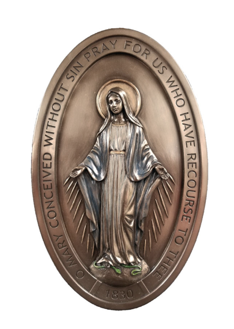 Miraculous Medal Plaque