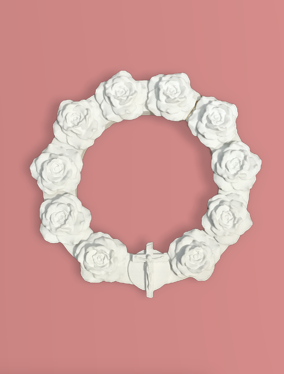 White Statuary Concrete Rosarium | THE DOMESTIC MONASTERY